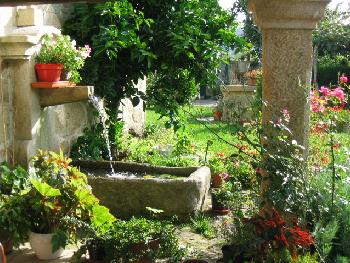 Fuentes en los jardines
