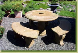 Muebles en el jardín